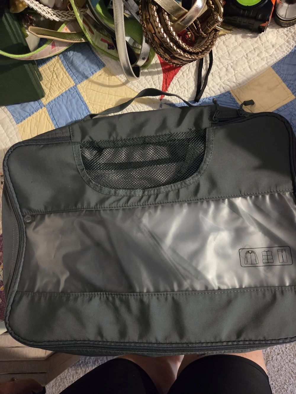 Joan & David 6 Piece Travel Packing Cube Set green One Size